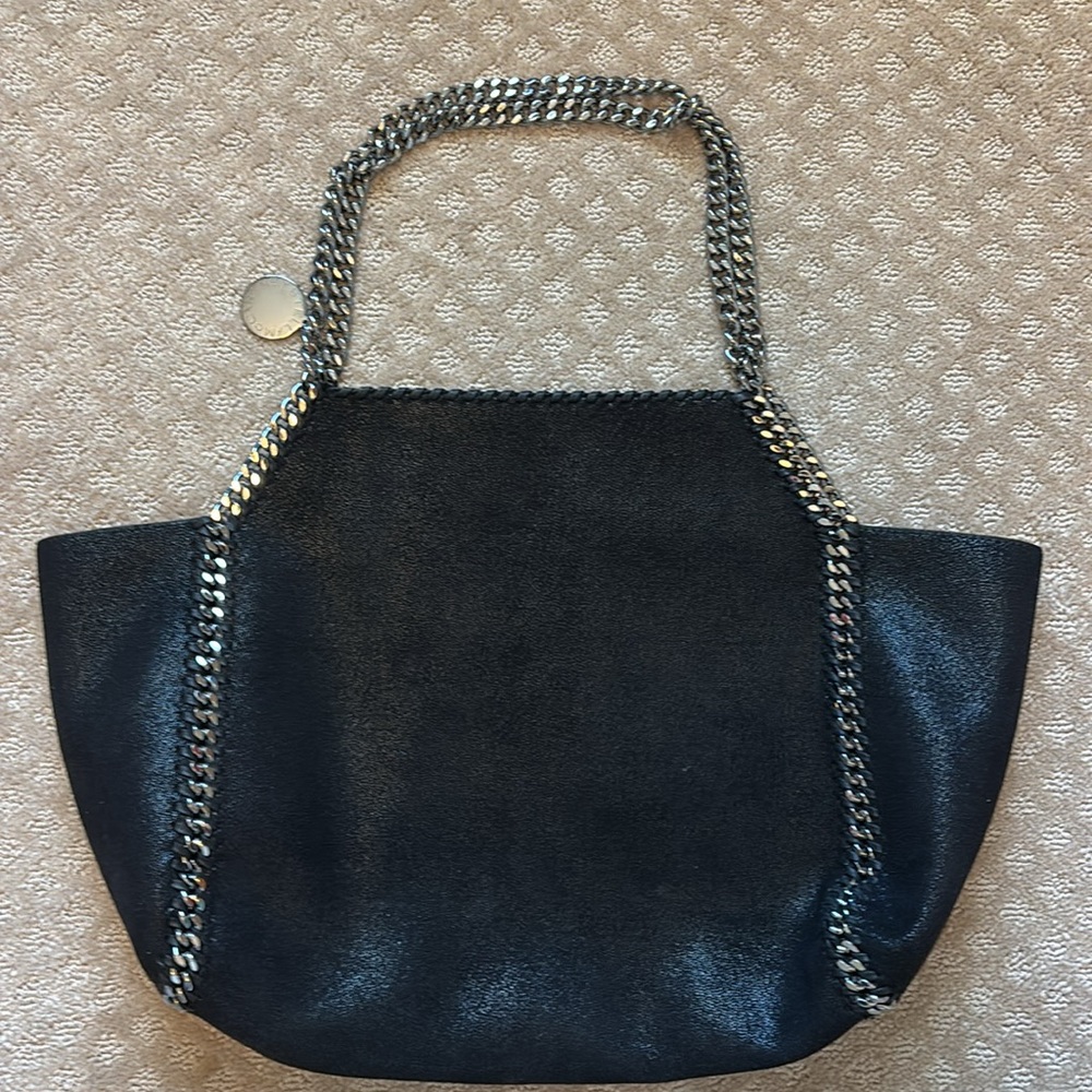 Stella McCartney Falabella Black Suede Shoulder Tote - Picture 4 of 14